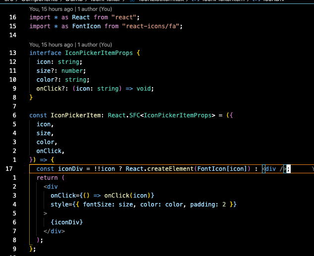 Conditionally render an icon based on a variable · Issue #325 · react ...