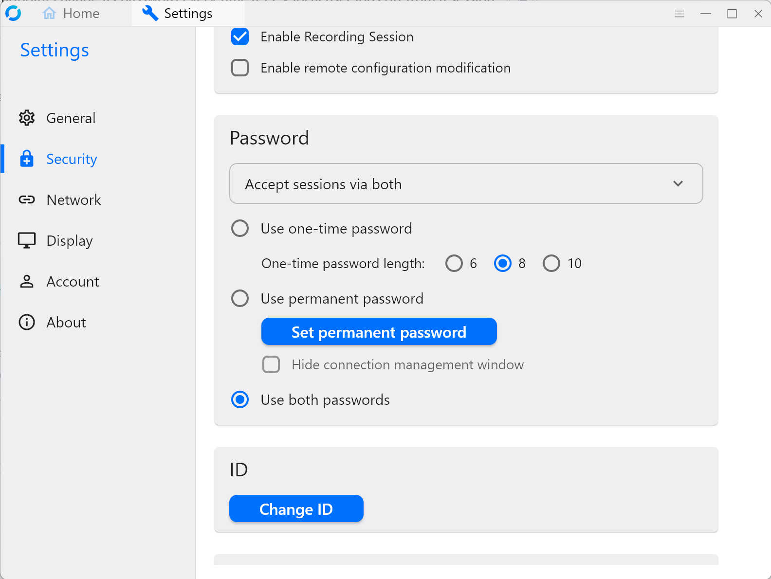 Why does a 1.2.x remote endpoint change its password every time a 1.2.x
