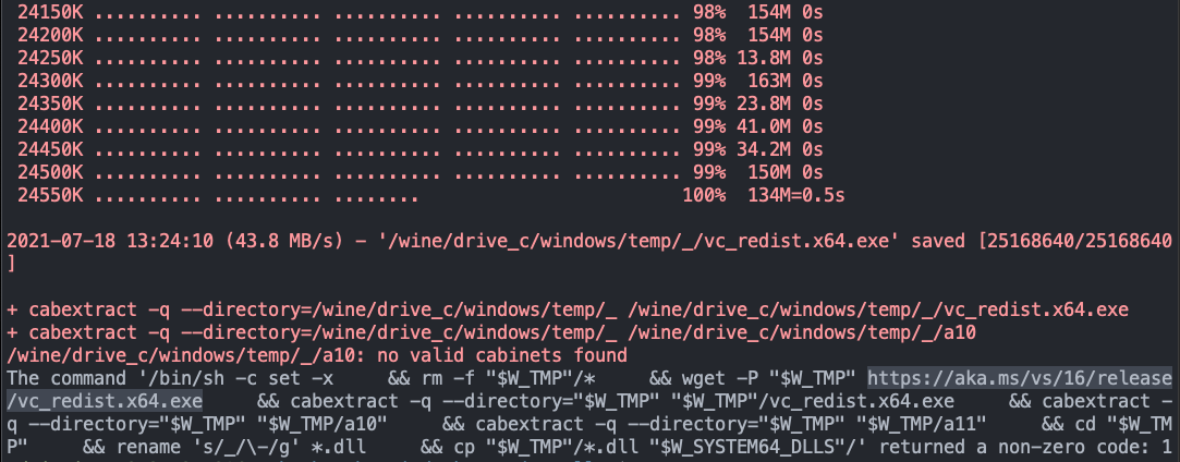 Failed to build Windows x64 Docker image · Issue #488 · malwaredllc ...