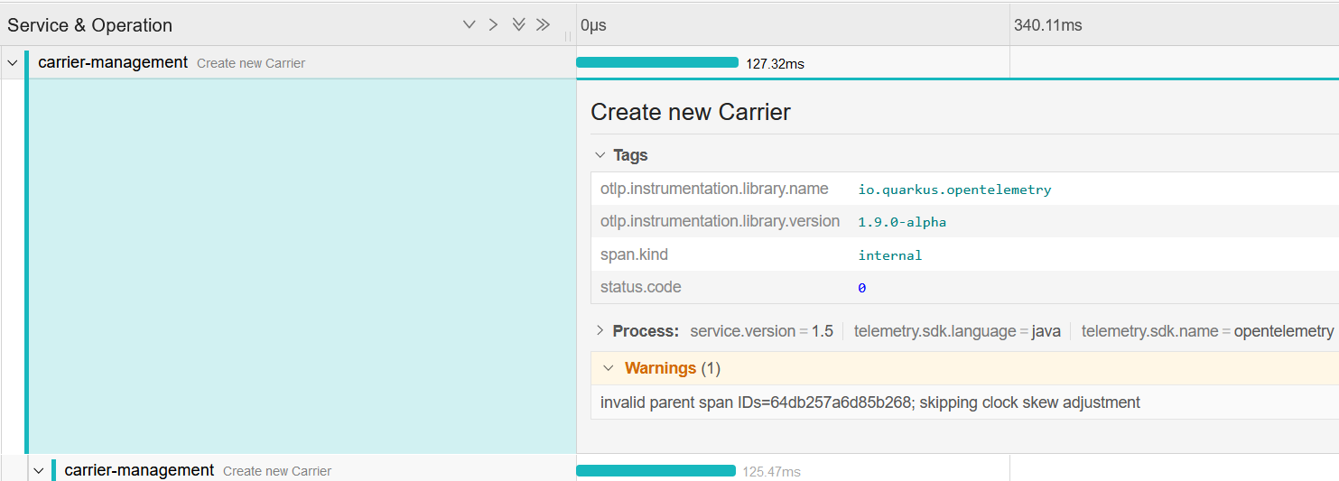 JAXRS endpoints annotated with WithSpan lose information and parent · Issue 4391 · open