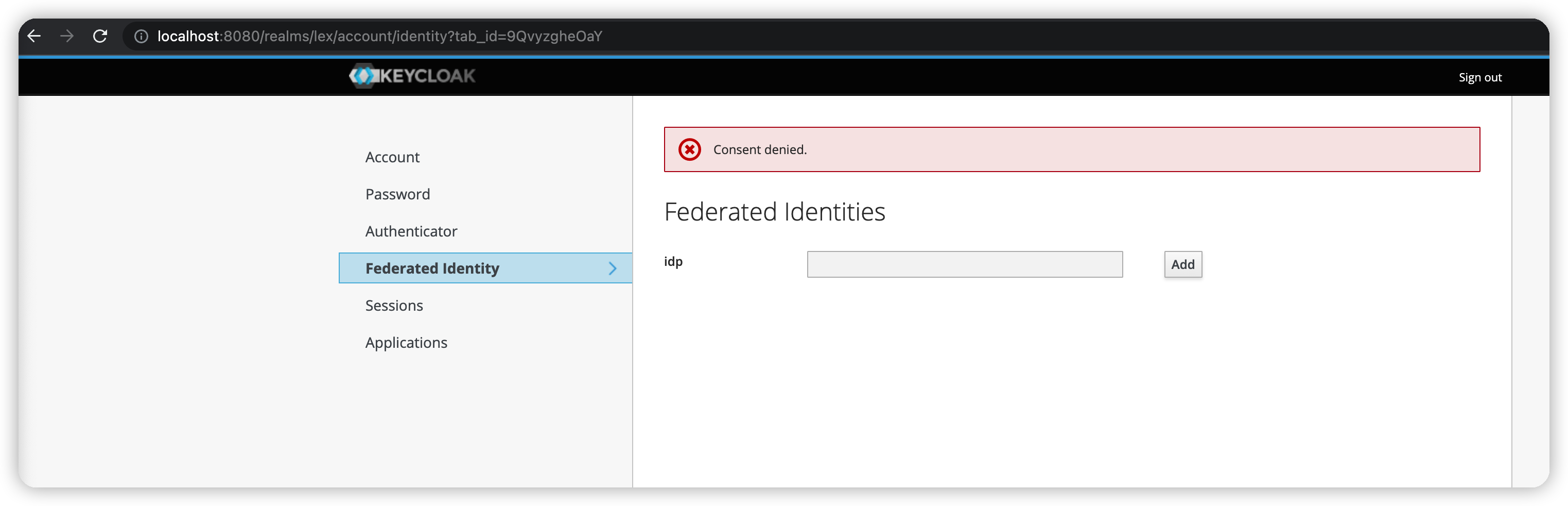 IllegalArgumentException on canceled Account Linking · Issue 12309