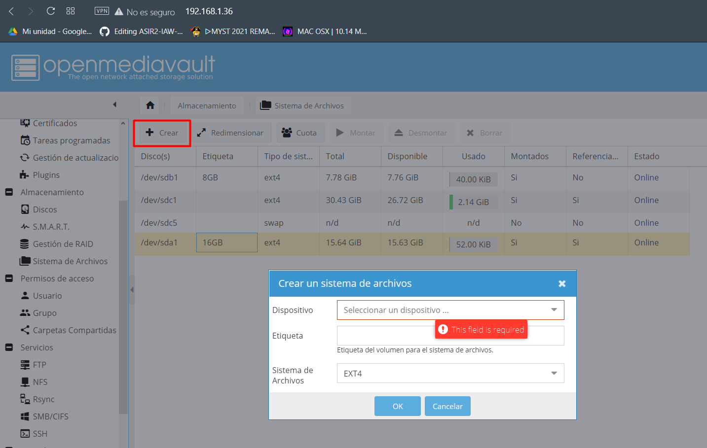 GitHub - RestiSanchez/OpenMediaVault: Configuraciones · GitHub