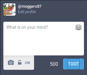Toot selected