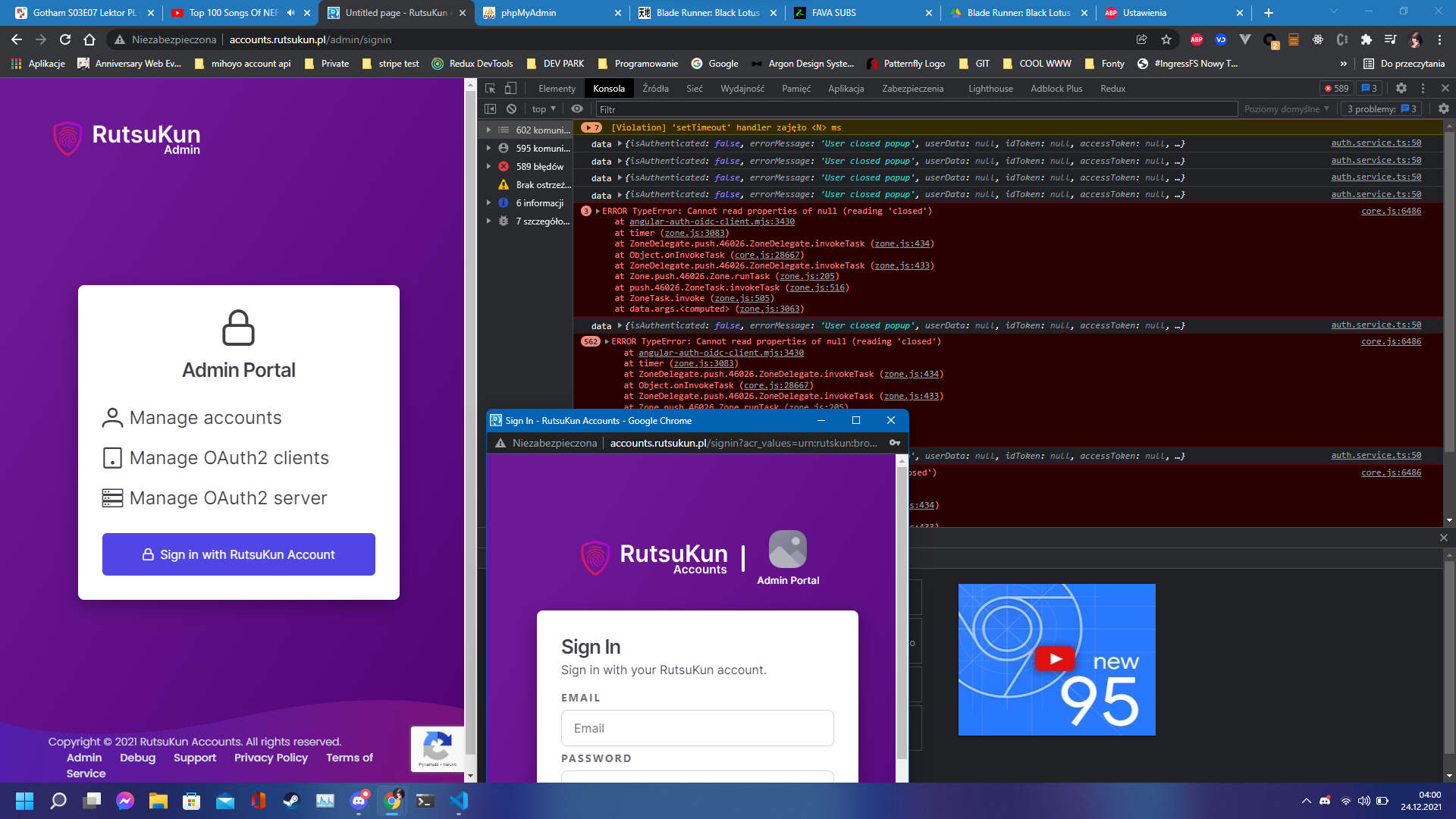 Popup auth, when user closed one of poups here comes a loop of errors · Issue 1333 · damienbod