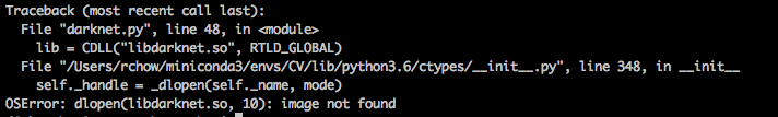 OSError: dlopen(...) Image not found · Issue #923 · pjreddie/darknet ...