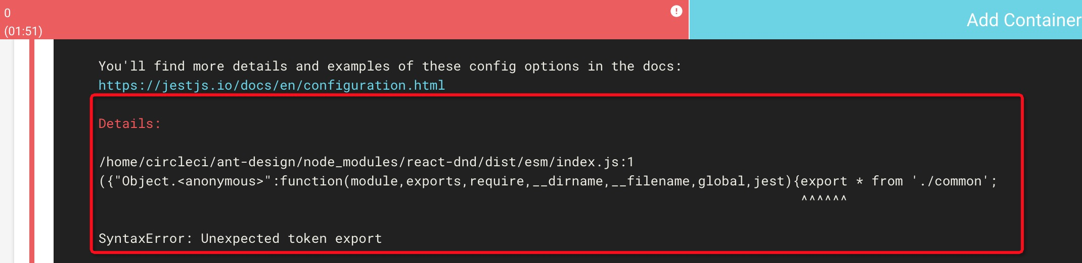 CI failed with v9.3.2 · Issue #1463 · react-dnd/react-dnd · GitHub