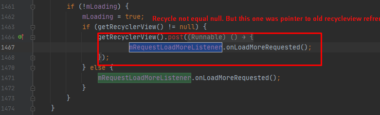 New function setOnLoadMoreListener not working as expected on fragment ...