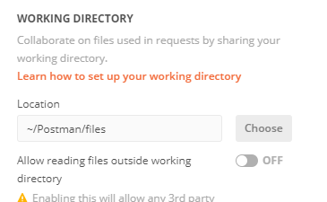 Working Directory change not reflected in Settings · Issue #8878 ...