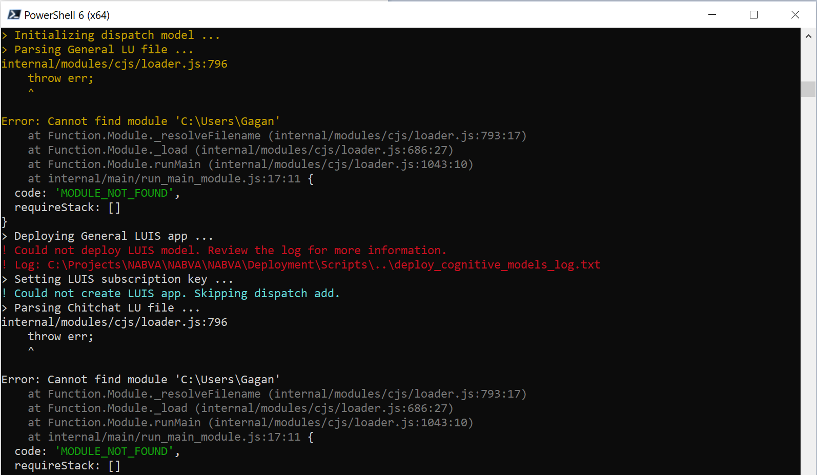 I'm getting following error upon executing Deploy.ps1 · Issue #2948 ...