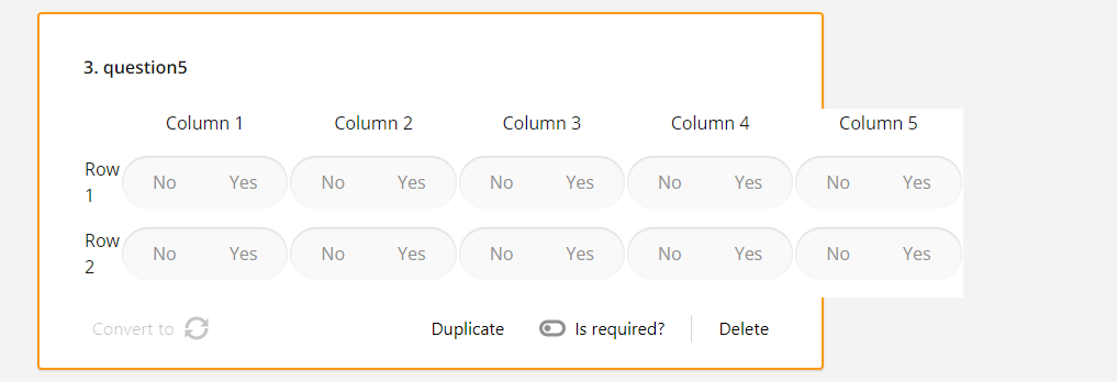 Matrix (multiple choice): Editors go beyond question borders if type is ...