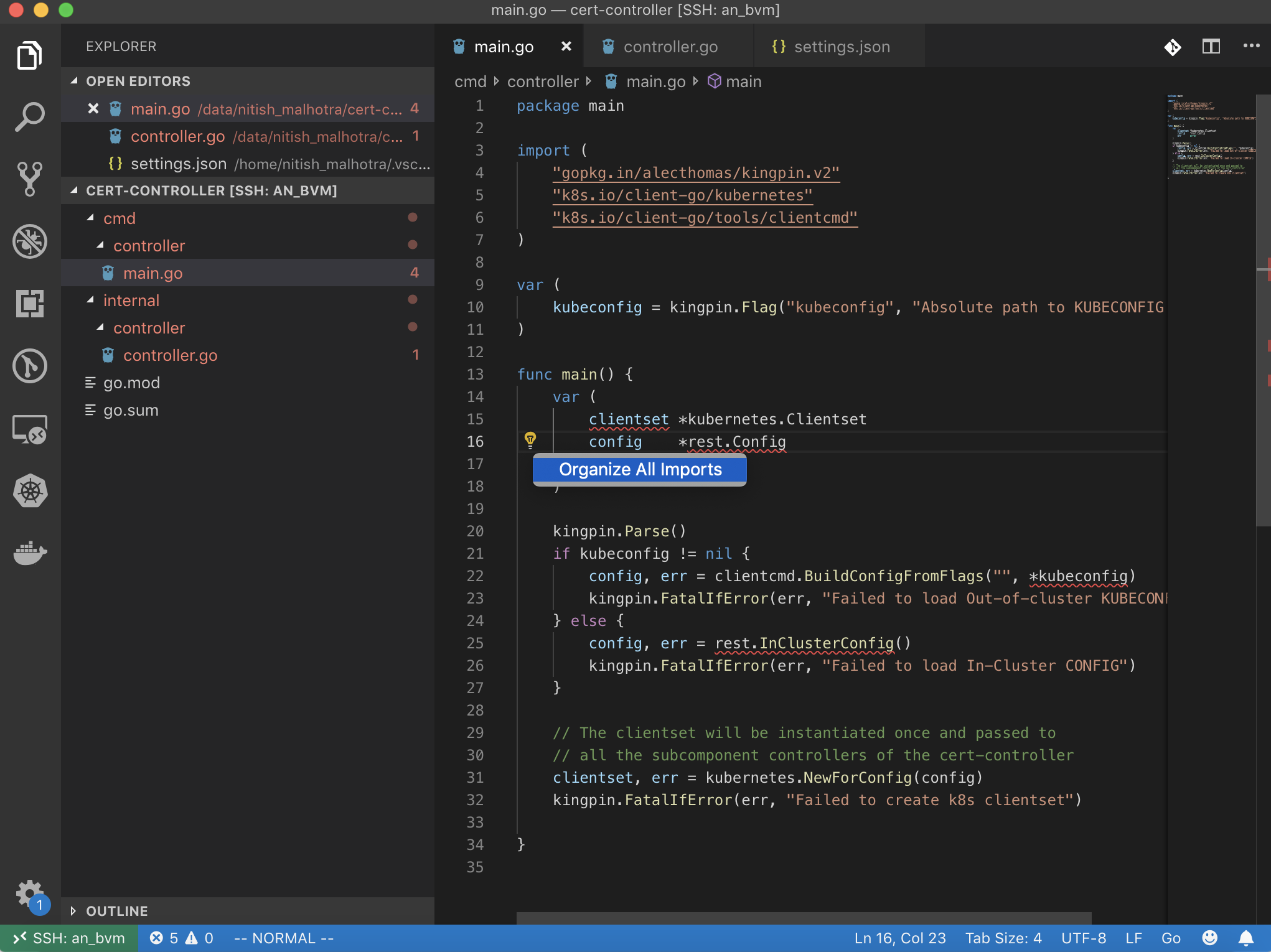 Autoimport with language server not rendering/executing changes on ...