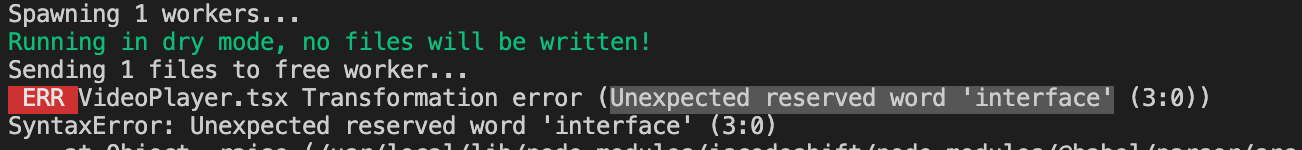 Unexpected reserved word 'interface' for .tsx files · Issue #421 ...