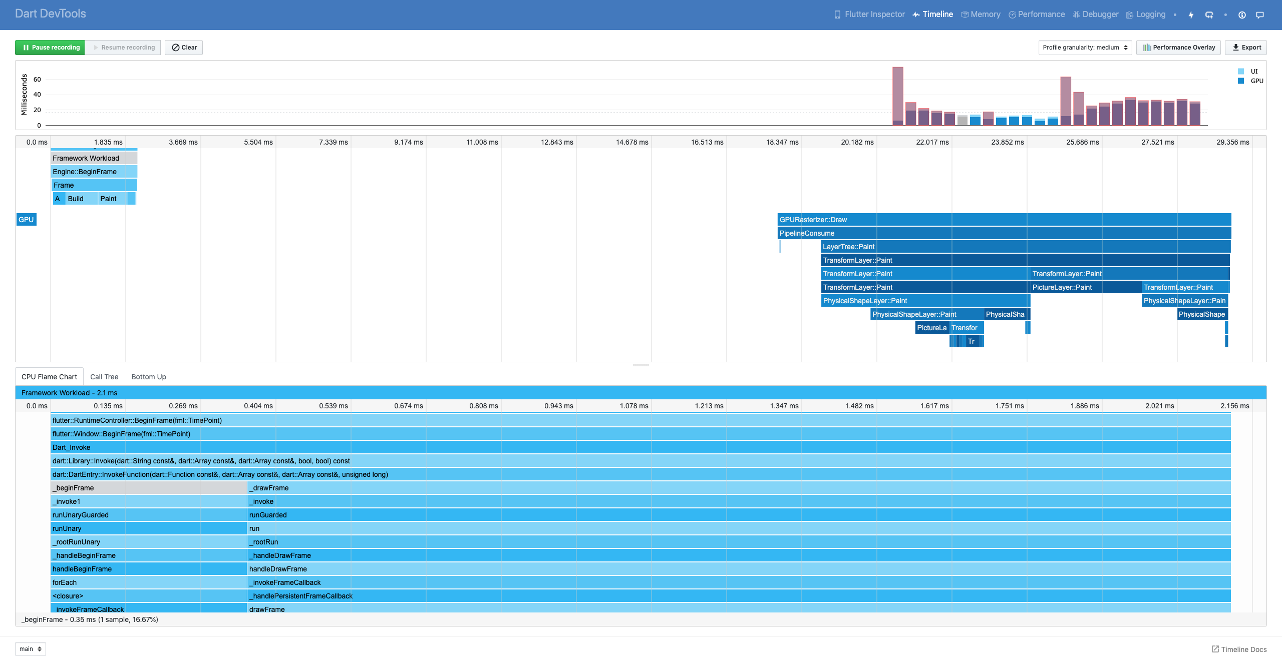 Flame charting in flutter web · Issue #1178 · flutter/devtools · GitHub
