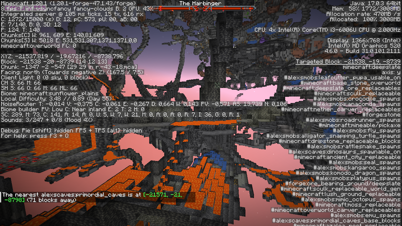 Wrong coordinates location · Issue #466 · AlexModGuy/AlexsCaves · GitHub