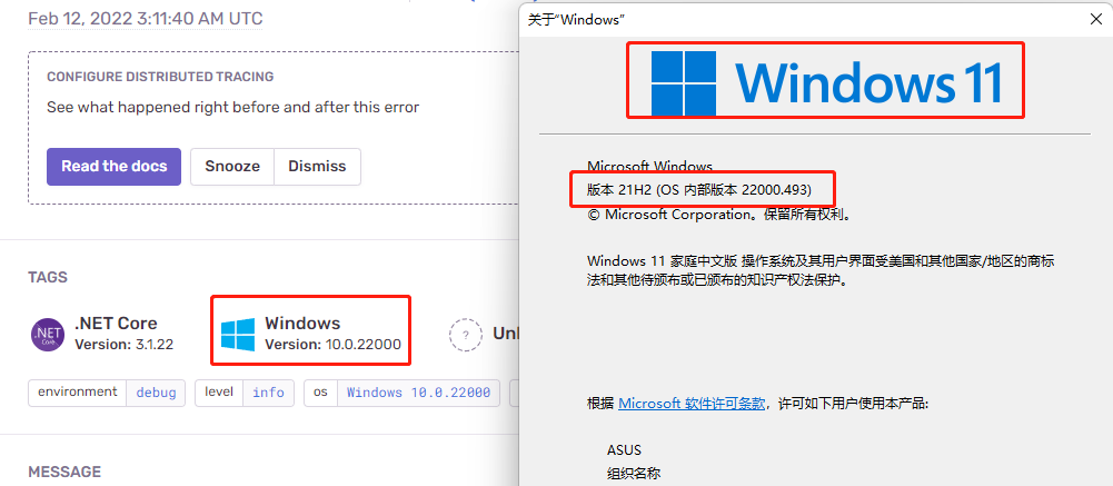 OS error in Windows 11 · Issue #1484 · getsentry/sentry-dotnet · GitHub