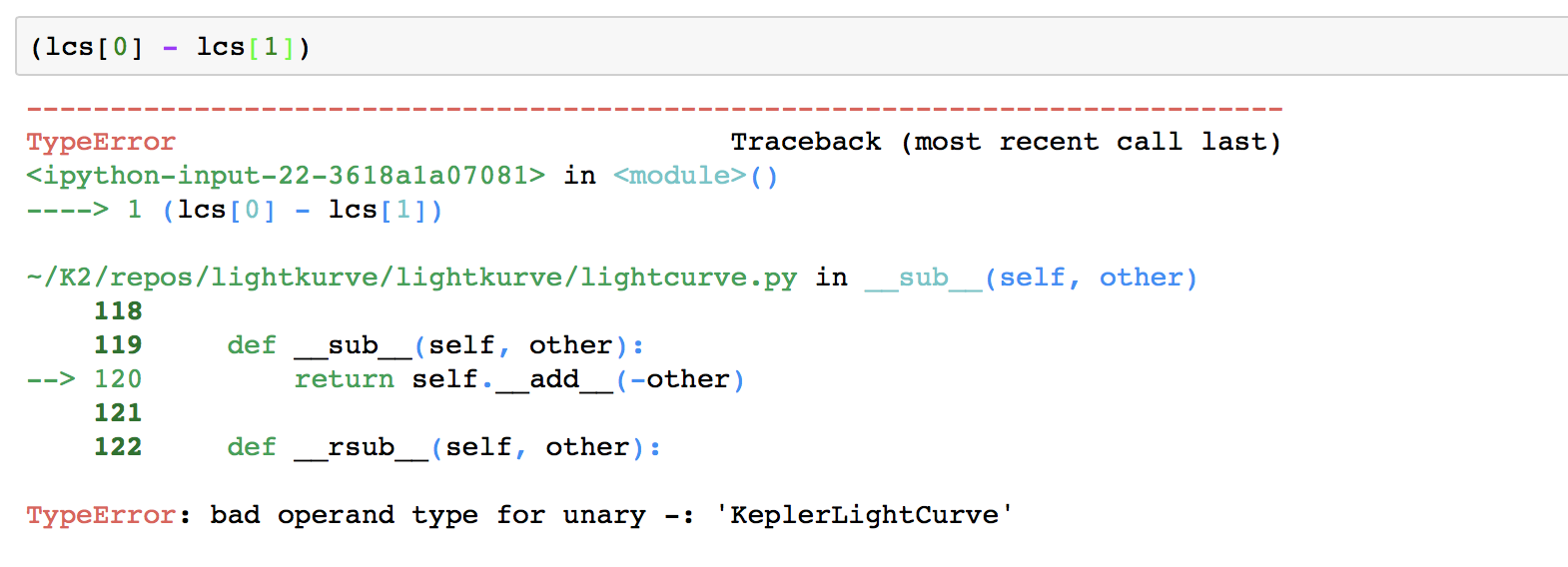 Can't subtract a lightcurve from a lightcurve · Issue #456 · lightkurve ...