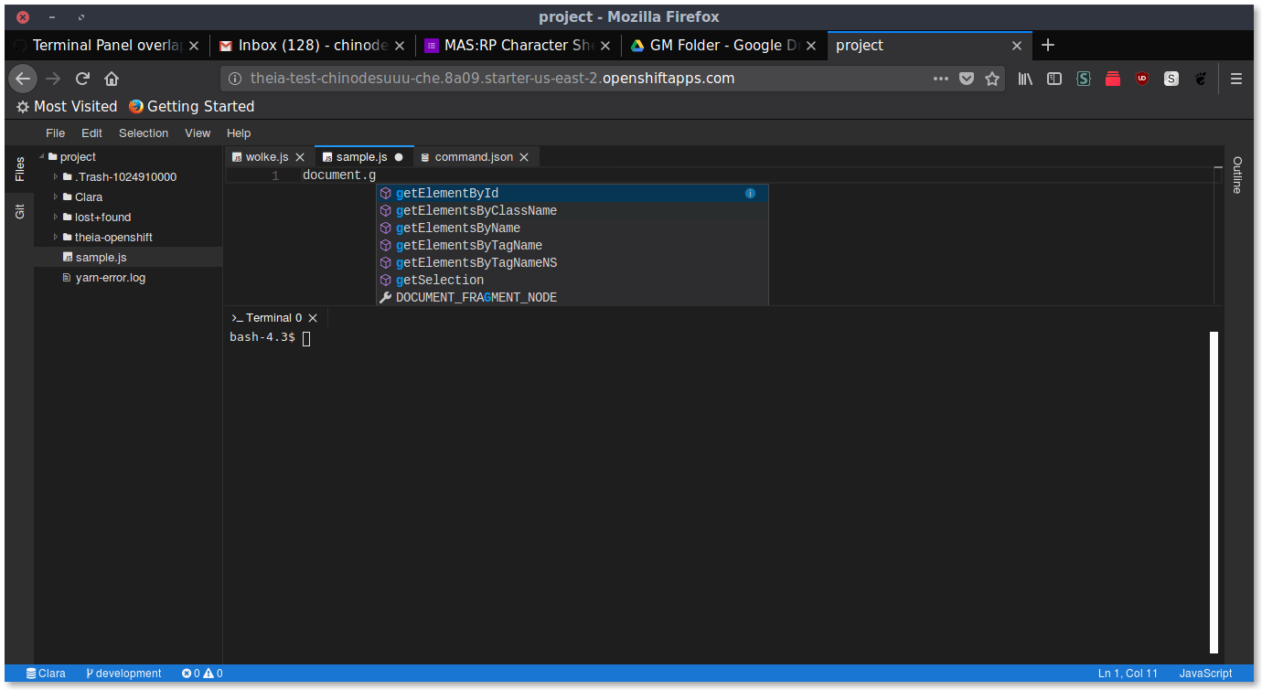 Terminal Panel overlaps Monaco Editor · Issue #1594 · eclipse-theia ...