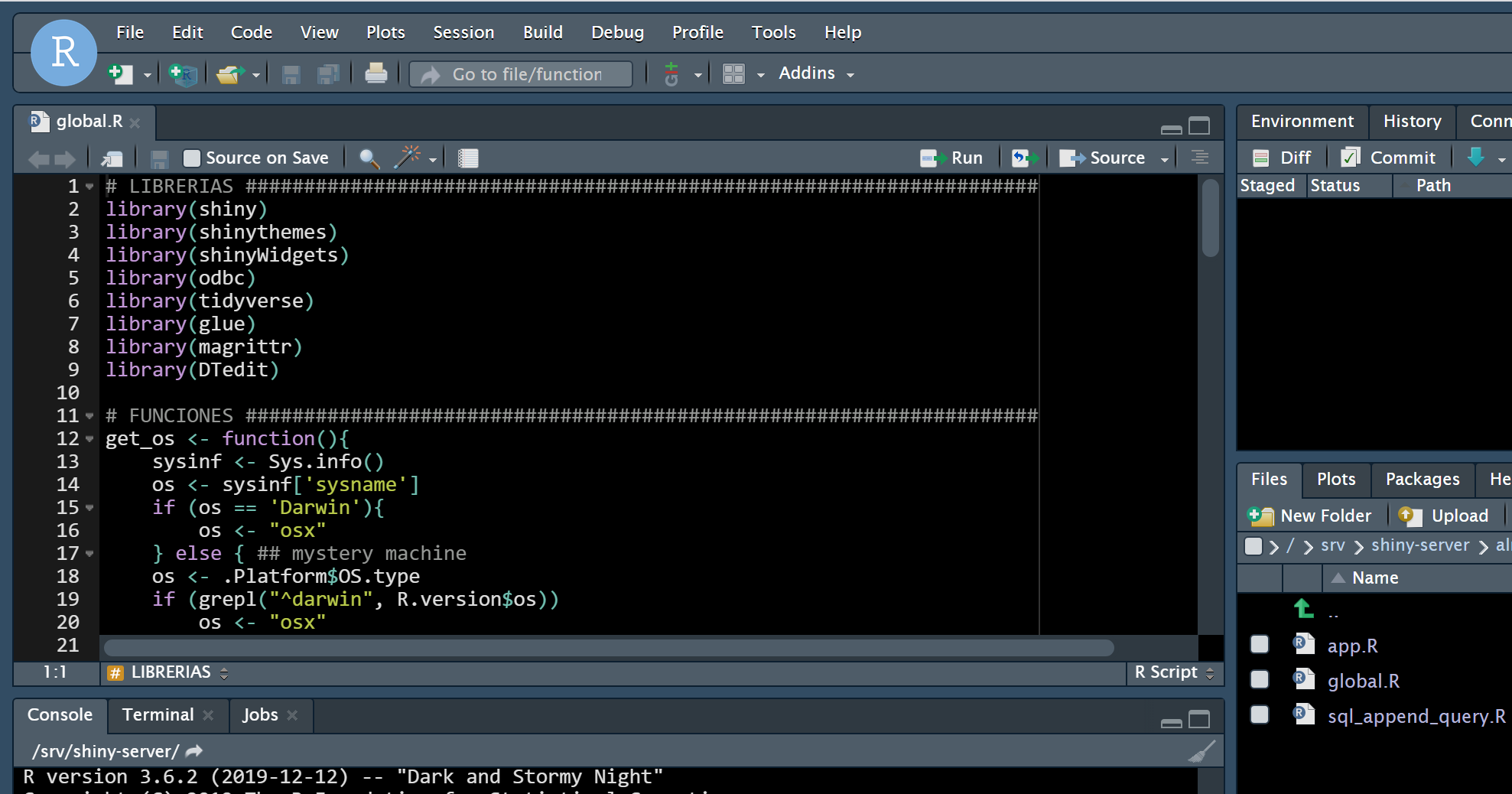 Error opening file on a proyect located at /srv/shiny-server · Issue ...