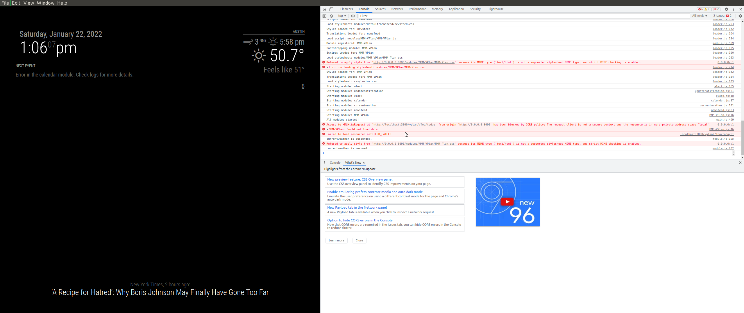 screen shot · Issue #1 · sdetweil/MMM-VPlan · GitHub