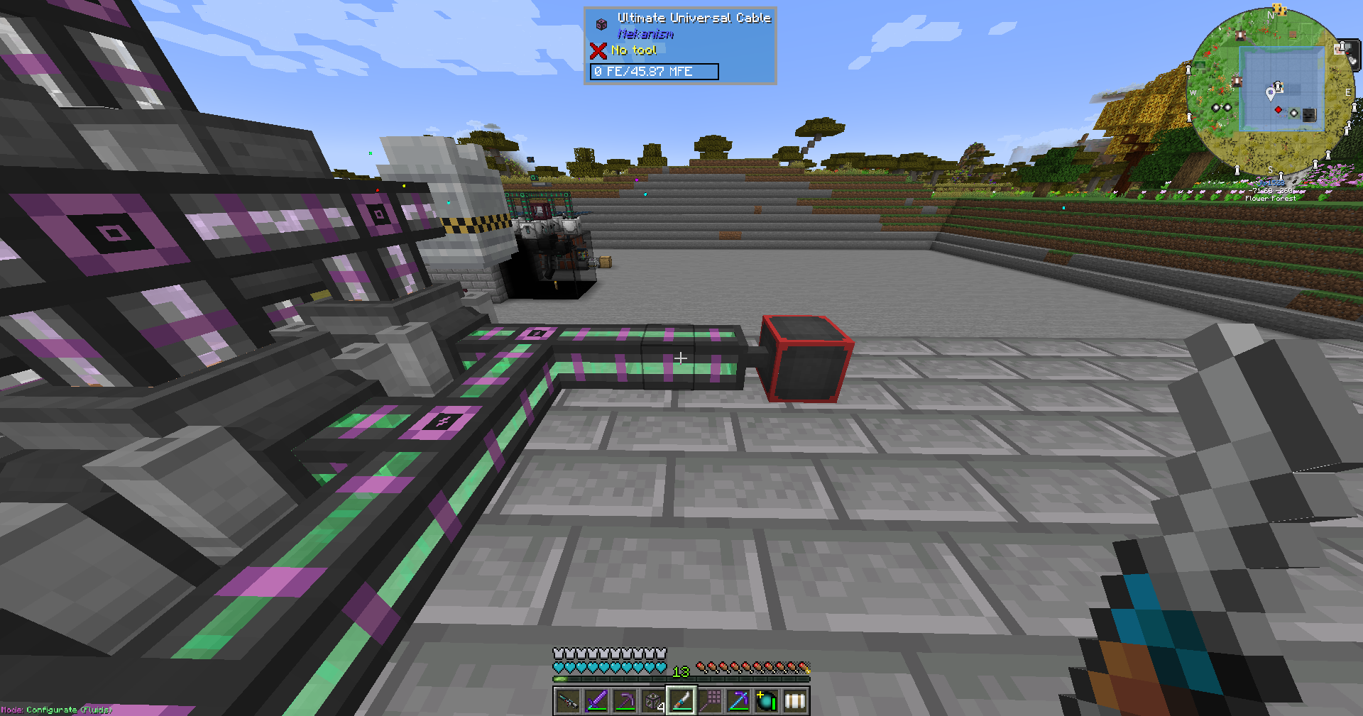 Mekanism gas and fluid buffers not visible on The One Probe panel