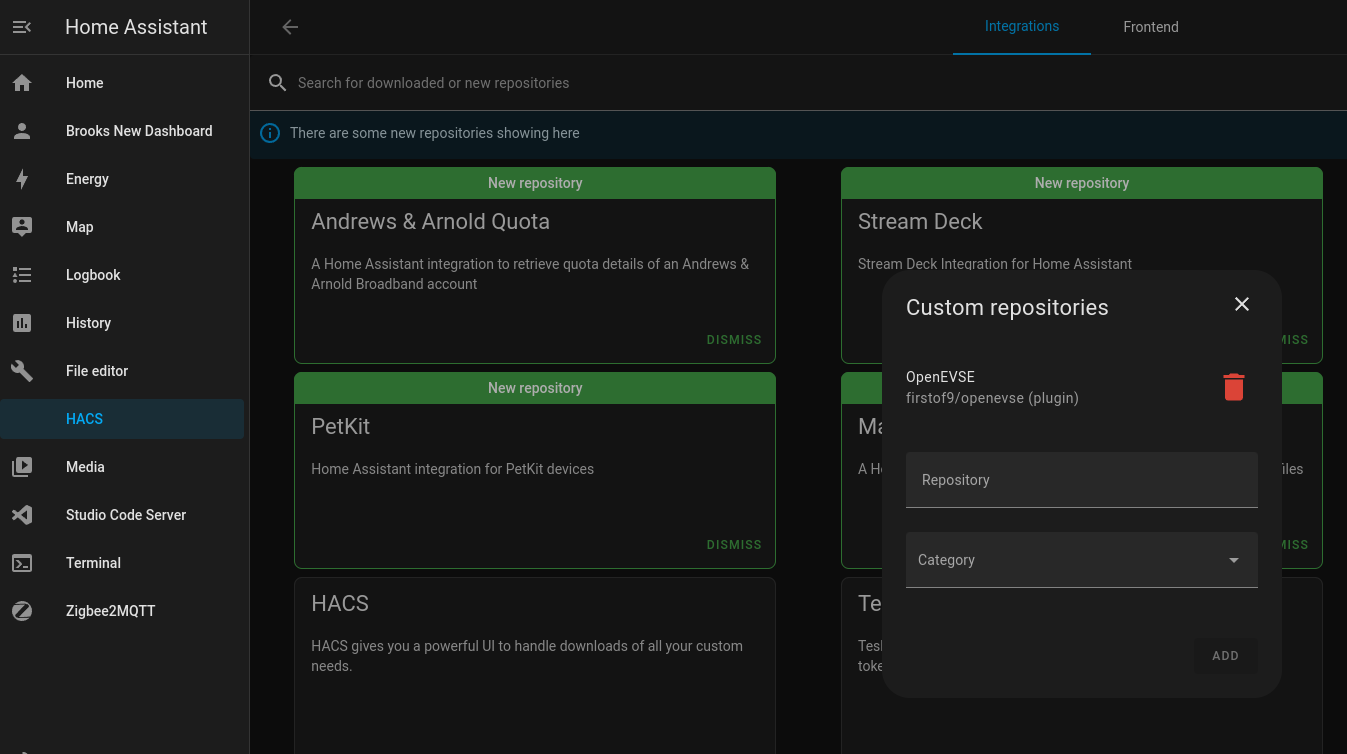 Install help · Issue #269 · firstof9/openevse · GitHub