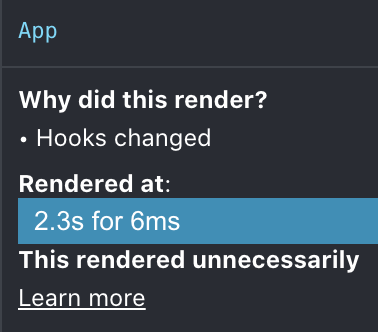 This rendered unnecessarily. Learn more
