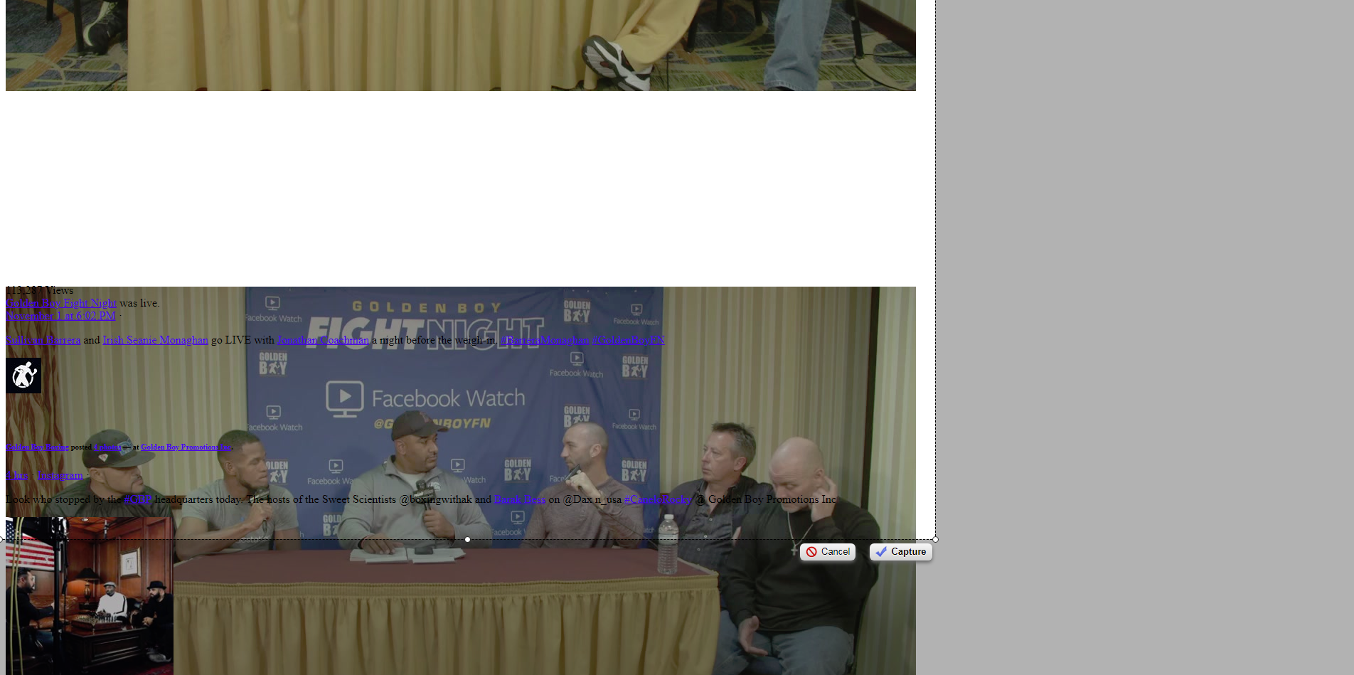 golden boy boxing home facebook