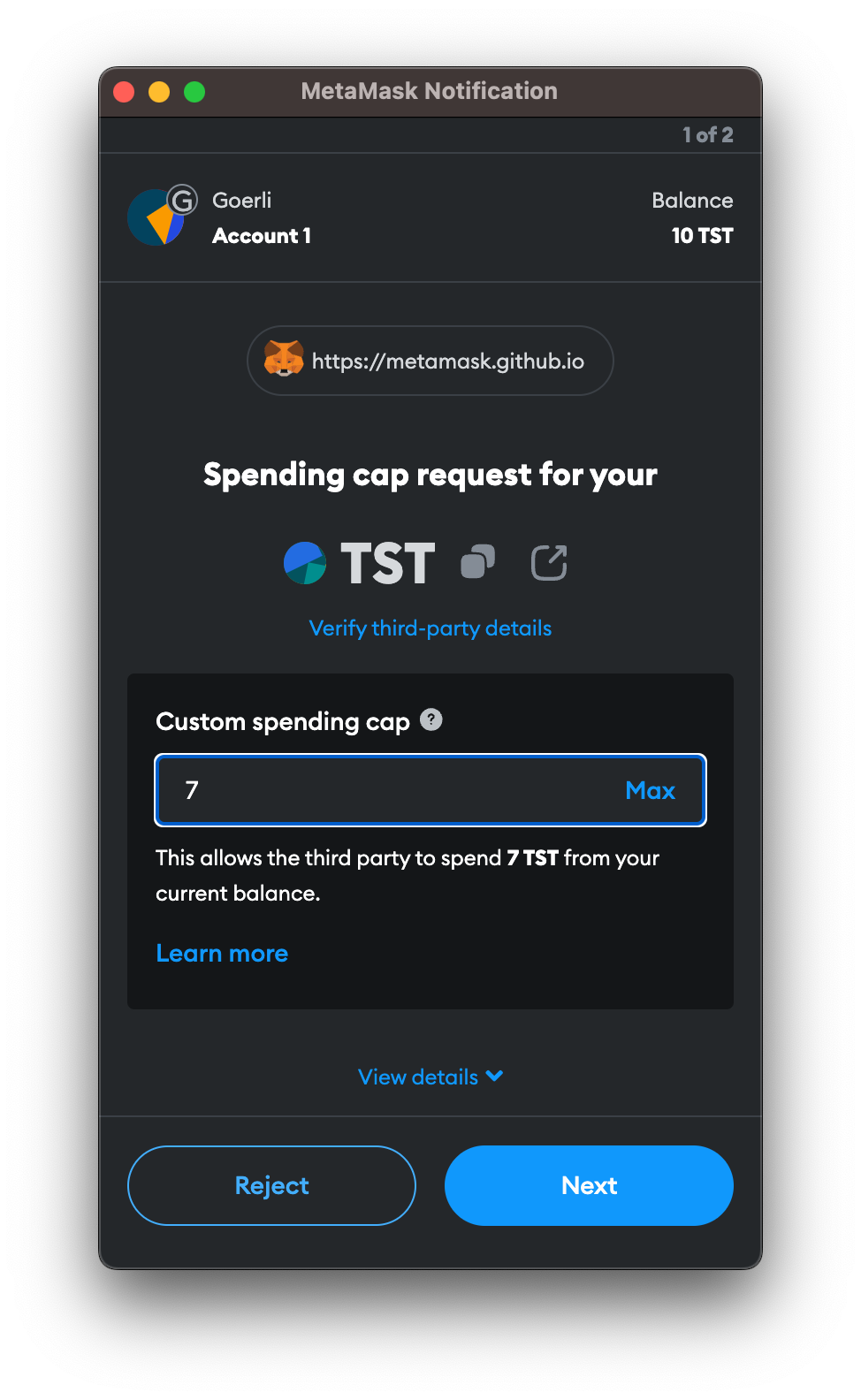 Using keyboards `tab` to navigate and select confirmation button can