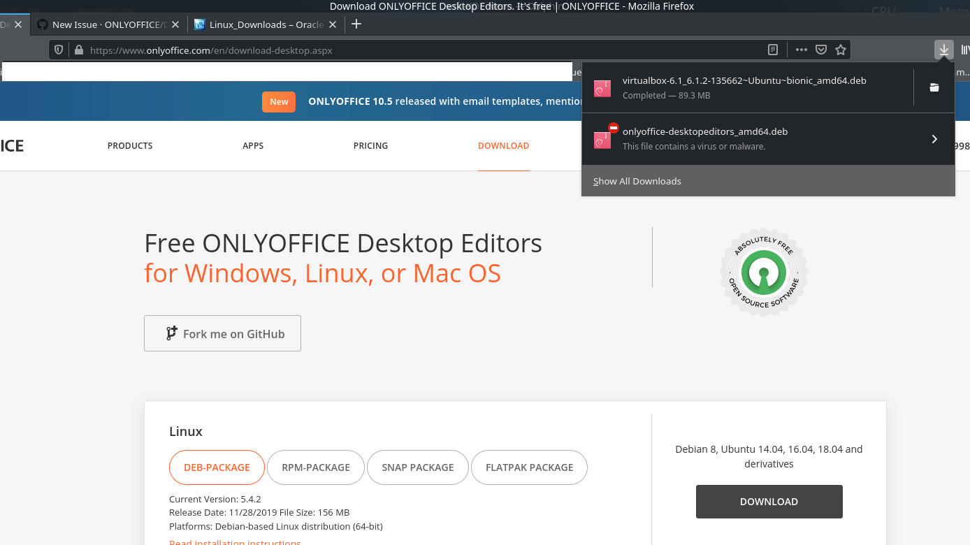 Virus detected? · Issue #320 · ONLYOFFICE/DesktopEditors · GitHub