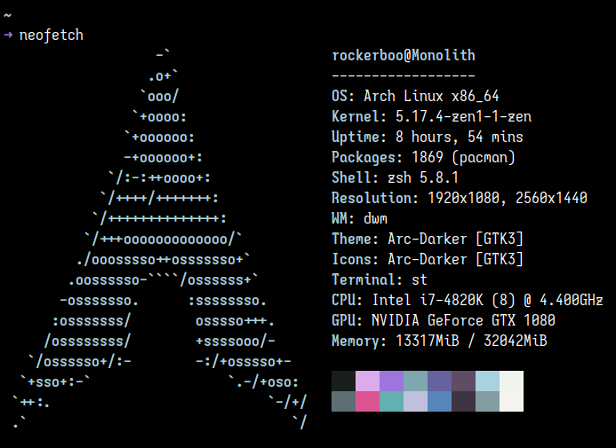 Linux — Neofetch