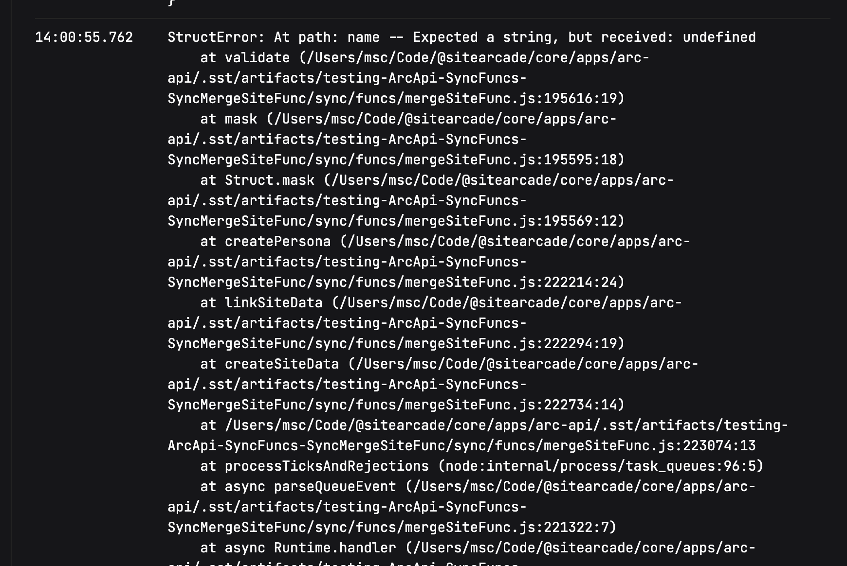 Stack traces should use source maps · Issue #1946 · sst/sst · GitHub