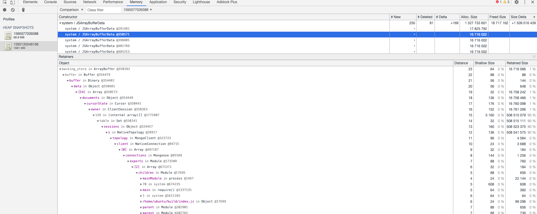 Memory leak (Help wanted) · Issue #9259 · Automattic/mongoose · GitHub