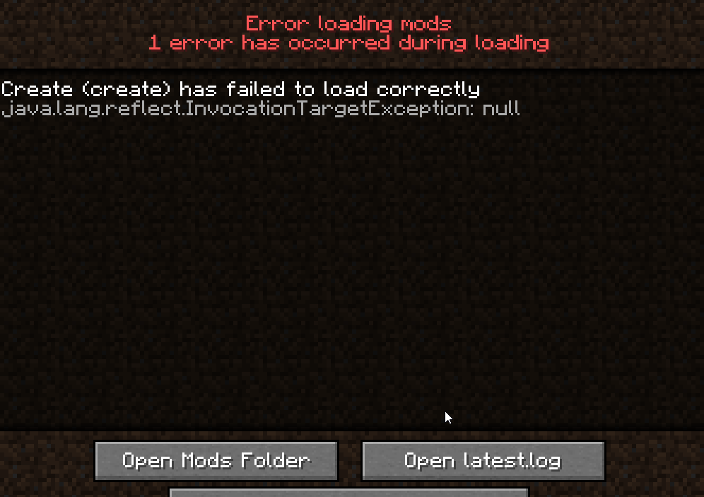 Create mod itself is not loading correctly · Issue #5730 · Creators-of ...