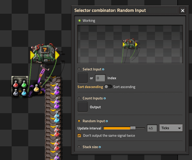 Cycle through inputs, randomly