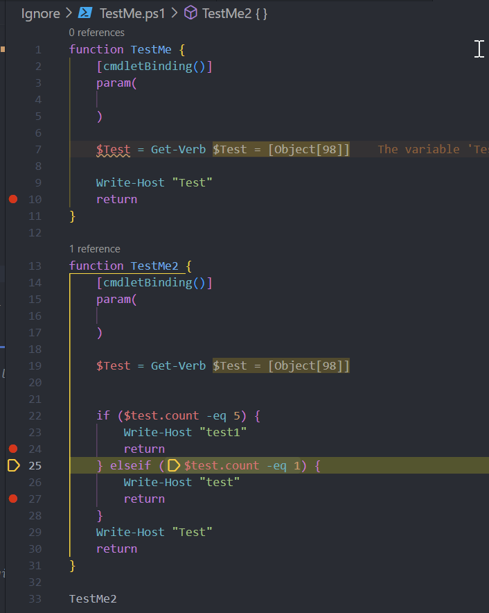 Breakpoint on return doesn t behave properly issue 3896 powershell