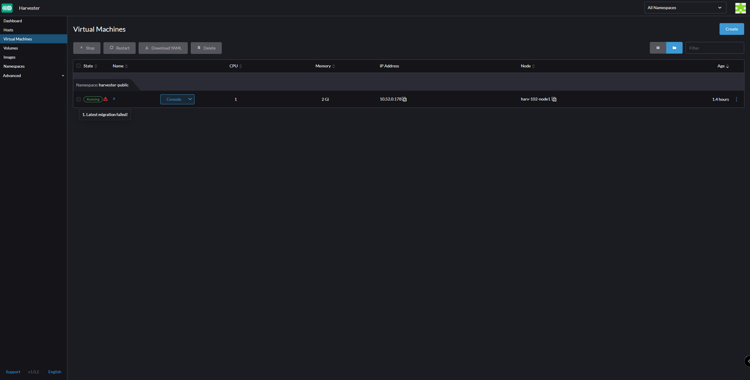 [BUG] VM migration failed · Issue #2407 · harvester/harvester · GitHub