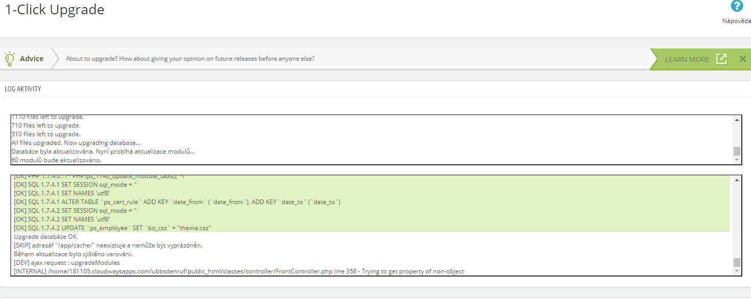 Autoupdate fails to update module 1.7.3.3 to 1.7.4.2 · Issue #10467 ...