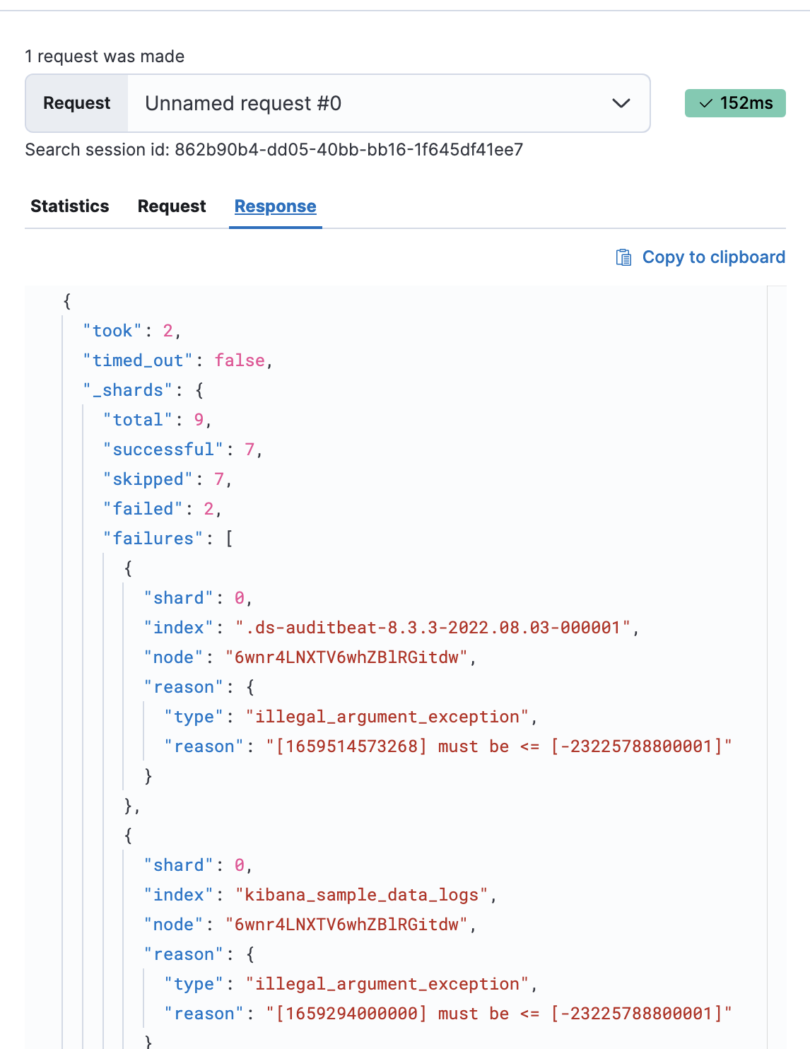 Cannot read properties of undefined (reading 'time_buckets')error
