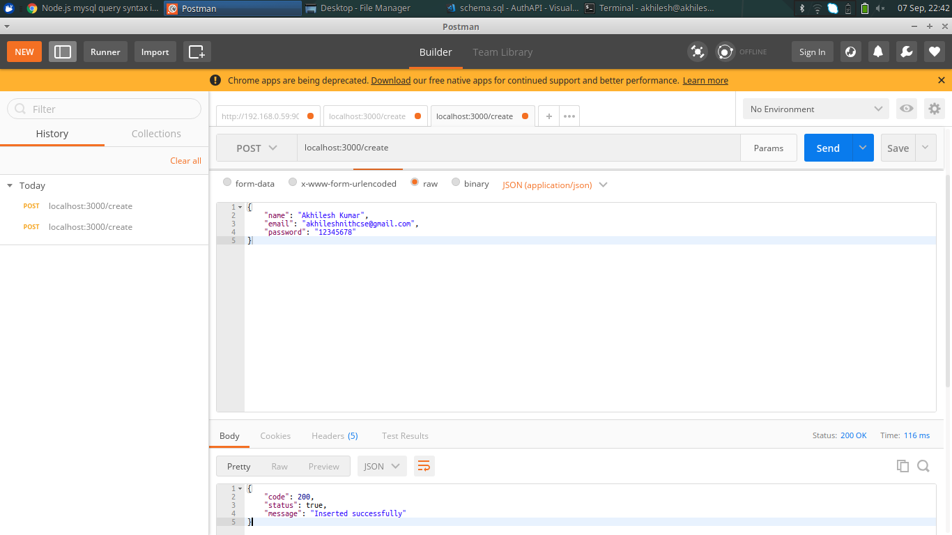 GitHub - akhilesh26/Authentication_api: Basic API end points for create ...