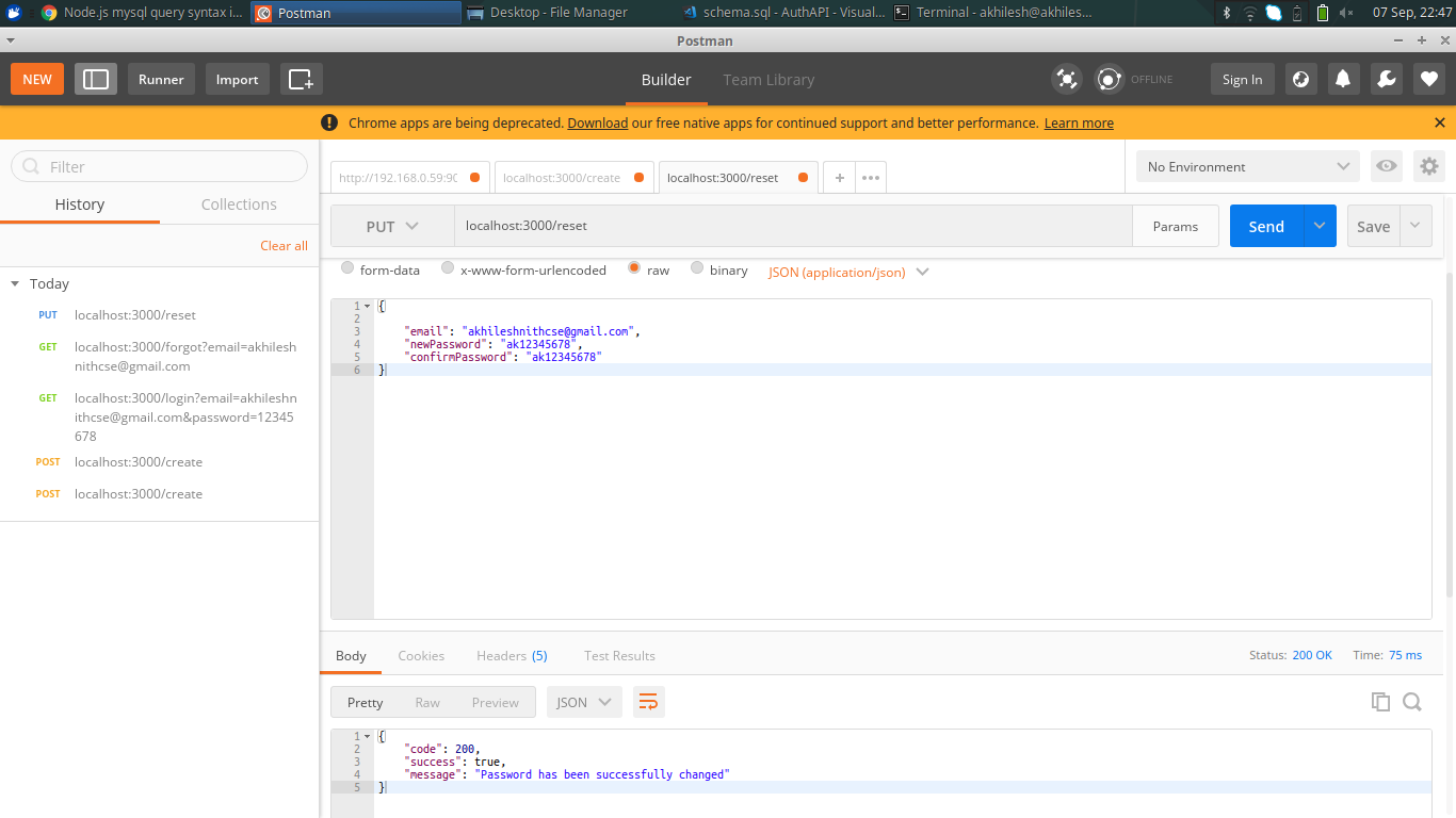 GitHub - akhilesh26/Authentication_api: Basic API end points for create ...