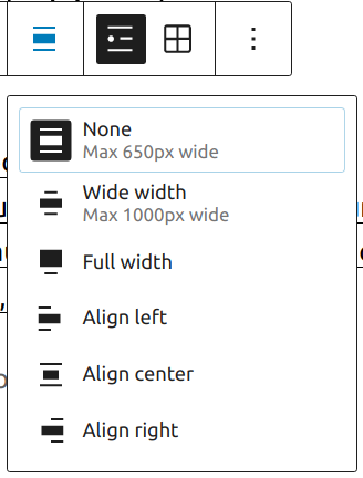 Alignment Settings