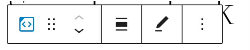 Block Toolbar with options available for the Speaker Deck Block.