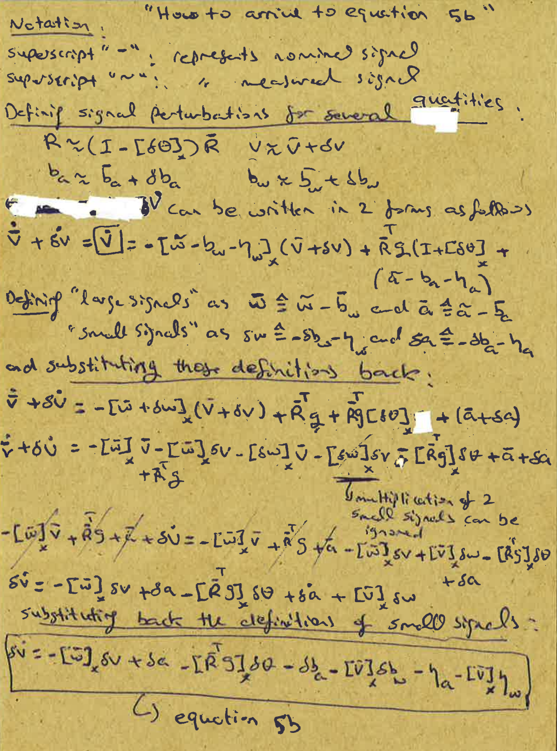 Decide for the mathematical notation and add the technical report of