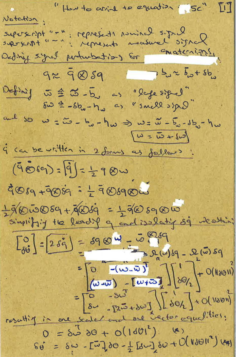 Decide for the mathematical notation and add the technical report of