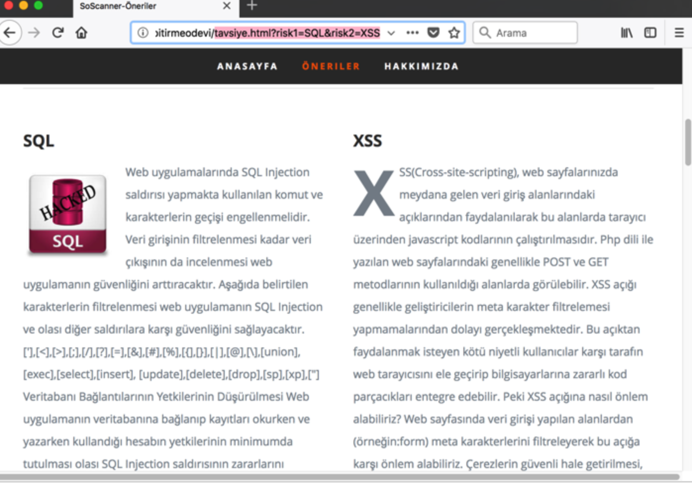 GitHub - zeynepkucuk/Web-Vulnerability-Scanner: Web Vulnerability ...