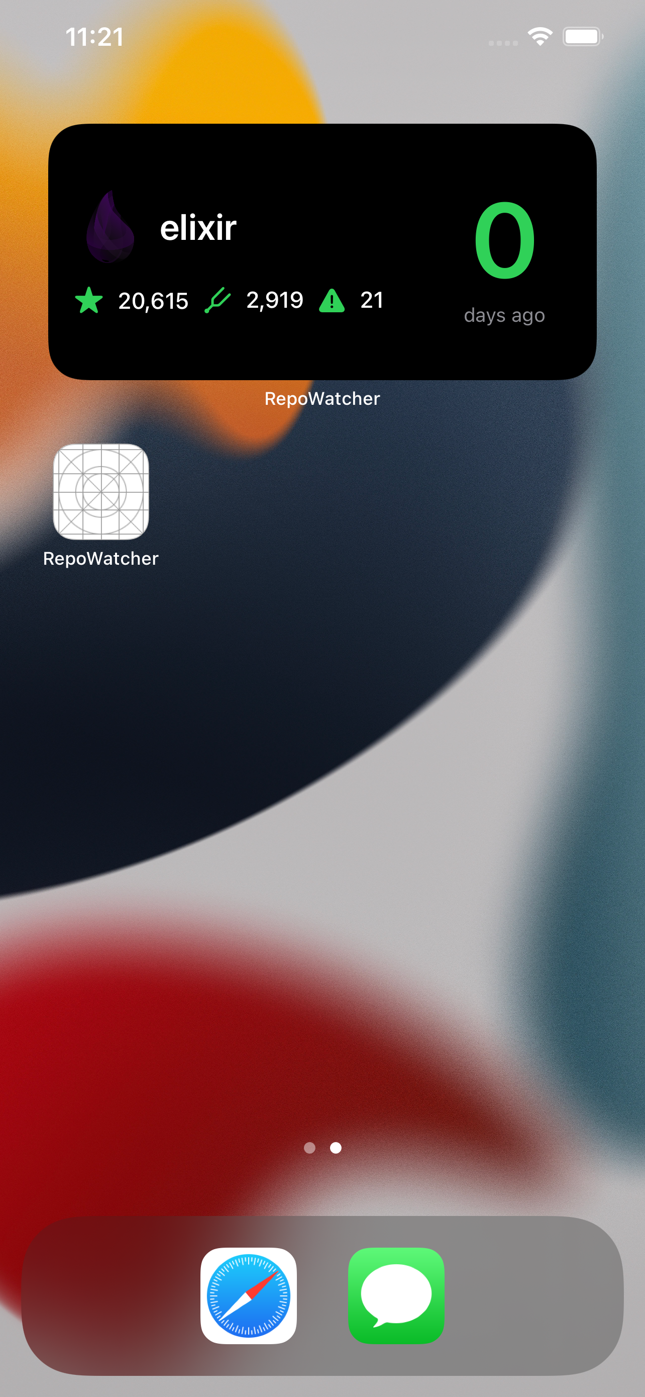 GitHub - fabianskier/RepoWatcher: Medium SwiftUI widget about Github ...