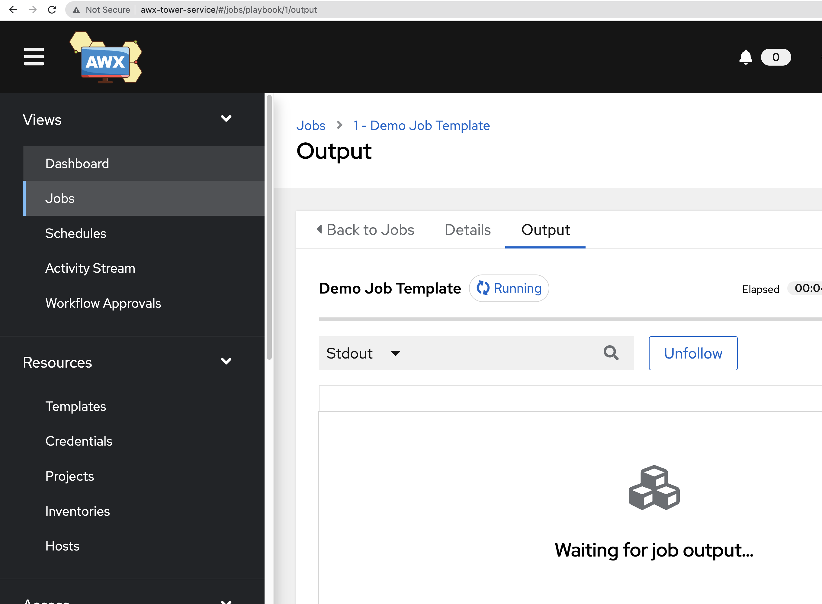 Awx Operator Design Awx automation-job stuck with Waiting for job output…..... · Issue #970 ...