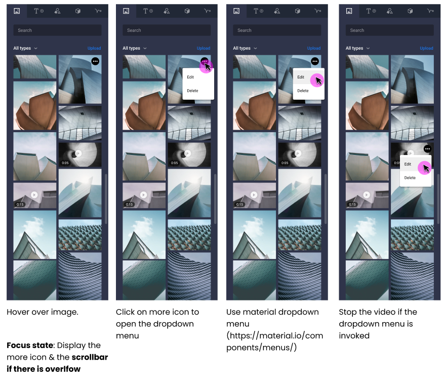 Media Library - Delete via Dropdown Menu from Hover · Issue #1319 ...