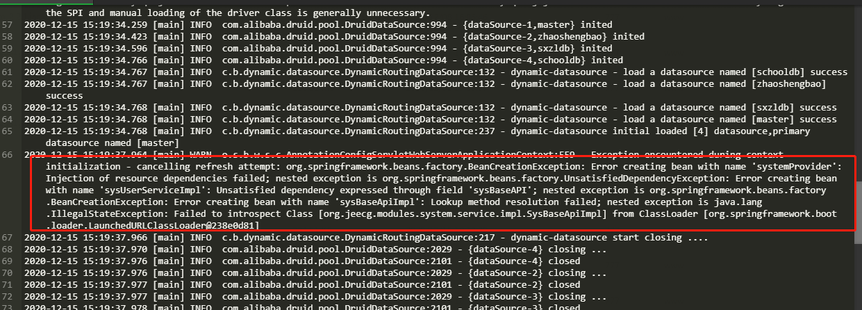 微服务布署jeecg-cloud-system-start-2.4.0时 报错，提示缺少单体服务 system 的依赖 · Issue ...