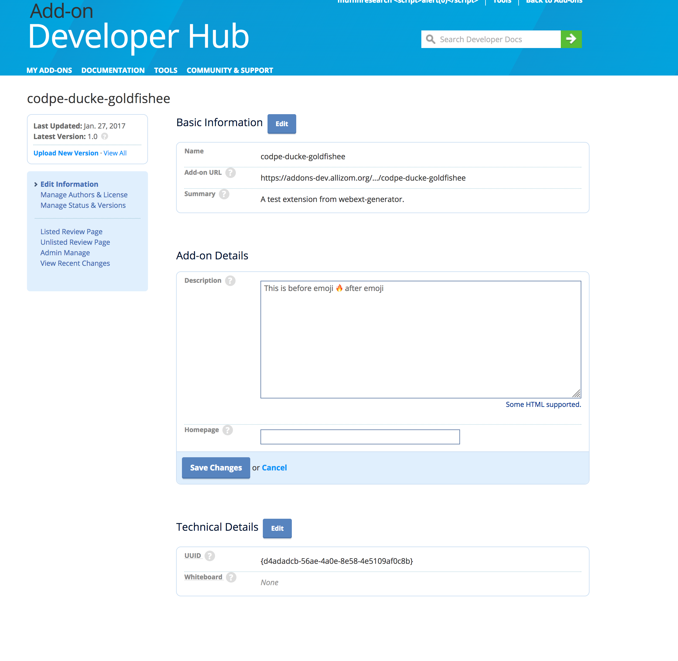 Server Doesn T Support Emoji Issue 23 Mozilla Addons Server Github